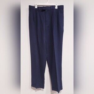 Brock Jeans Linen Blend Navy Pants Size 36/34